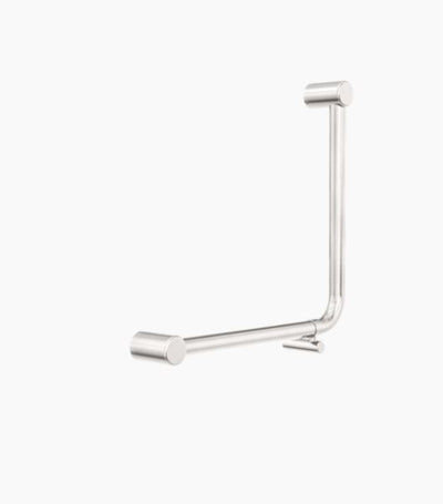 Nero Mecca Care 32mm Ambulant 90 Degree Bent Tube Grab Rail 450X450mm Brushed Nickel