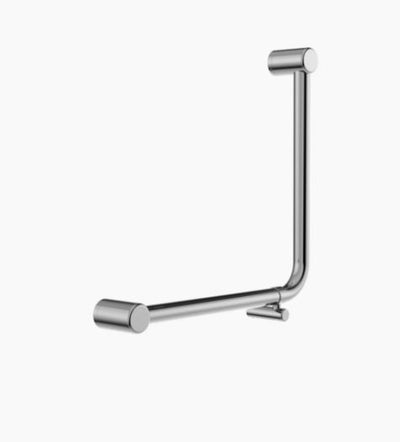Nero Mecca Care 32mm Ambulant 90 Degree Bent Tube Grab Rail 450X450mm Chrome