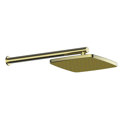 Greens Glide Syntra RainBoost Wall Shower - PVD Brushed Brass