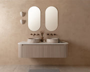 ADP Surry Curved Wall Hung Vanity Cherry Pie Benchtop