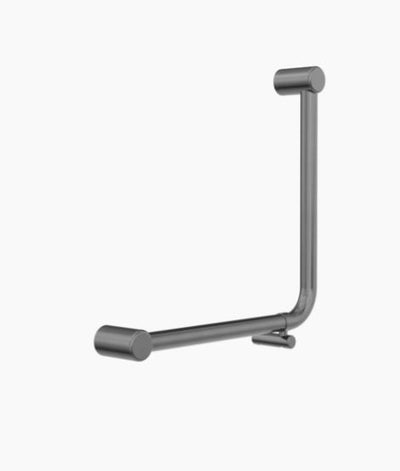 Nero Mecca Care 32mm Ambulant 90 Degree Bent Tube Grab Rail 450X450mm Gun Metal
