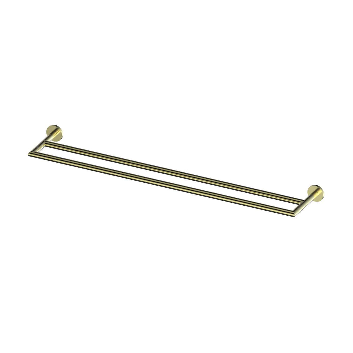 Zola Double Towel Rail - PVD Brushed Brass