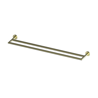 Greens Zola Double Towel Rail - PVD Brushed Brass