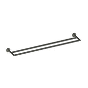 Zola Double Towel Rail - PVD Gunmetal