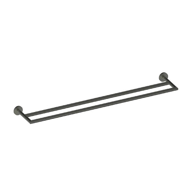 Greens Zola Double Towel Rail - PVD Gunmetal