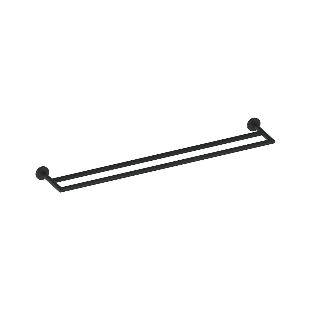 Zola Double Towel Rail - PVD Matte Black