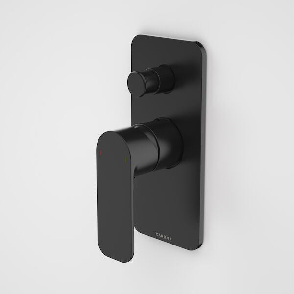 Caroma Luna Bath/Shower Mixer with Diverter - Black