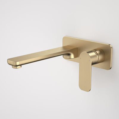 Caroma Luna Wall Basin/Bath Mixer - Brushed Brass - Lead Free