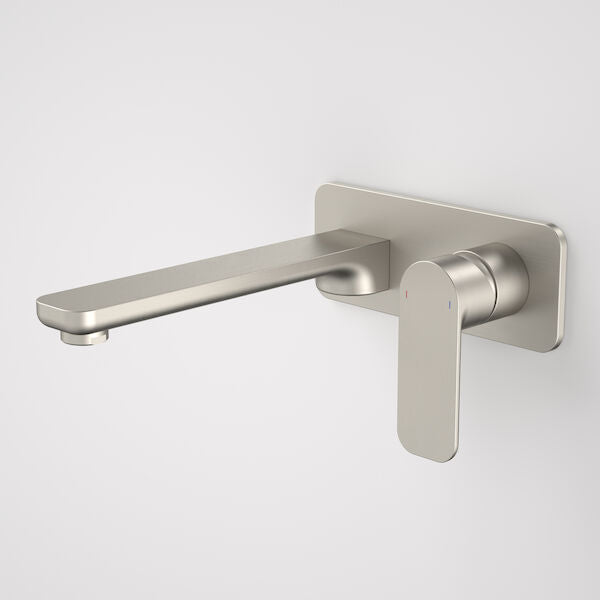 Caroma Luna Wall Basin/Bath Mixer - Brushed Nickel