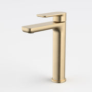 Caroma Luna II Mid Basin Mixer - Brushed Brass