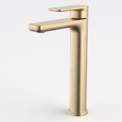 Caroma Luna II Tower Basin Mixer - Brushed Brass