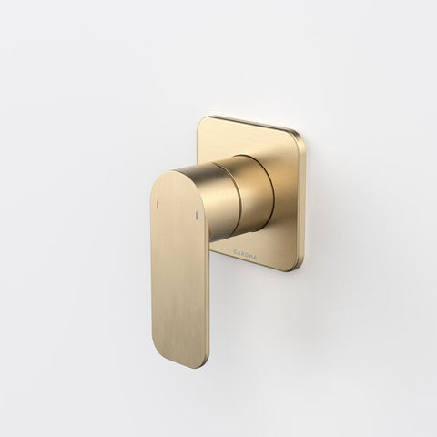 Caroma Luna II EasySwitch Bath/Shower Mixer - Brushed Brass (Complete Kit)