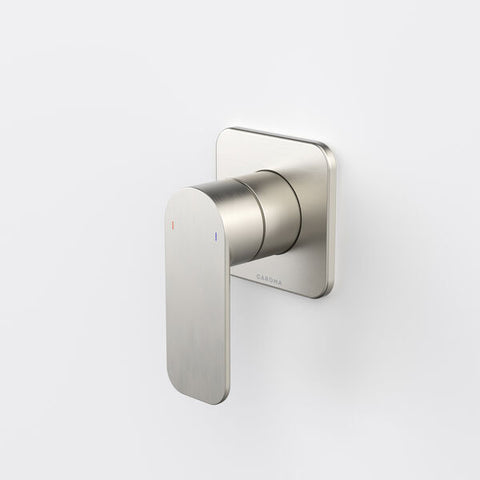 Caroma Luna II EasySwitch Bath/Shower Mixer - Brushed Nickel (Complete Kit)