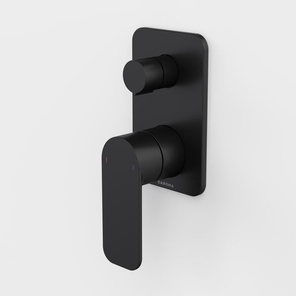Caroma Luna II Bath/Shower Mixer with Diverter - Black