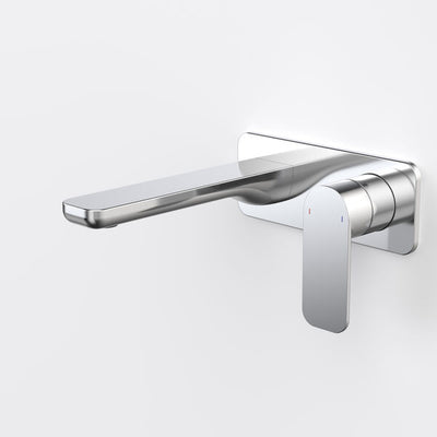 Caroma Luna II EasySwitch Wall Basin/Bath Mixer 180mm - Chrome (Complete Kit)