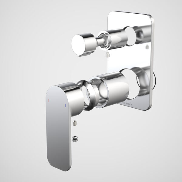 Caroma Luna II Bath/Shower Mixer with Diverter Trim Kit - Chrome