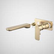 Caroma Luna II Wall Basin/Bath Mixer 180mm Trim Kit - Brushed Brass
