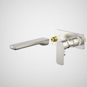 Caroma Luna II Wall Basin/Bath Mixer 180mm Trim Kit - Brushed Nickel