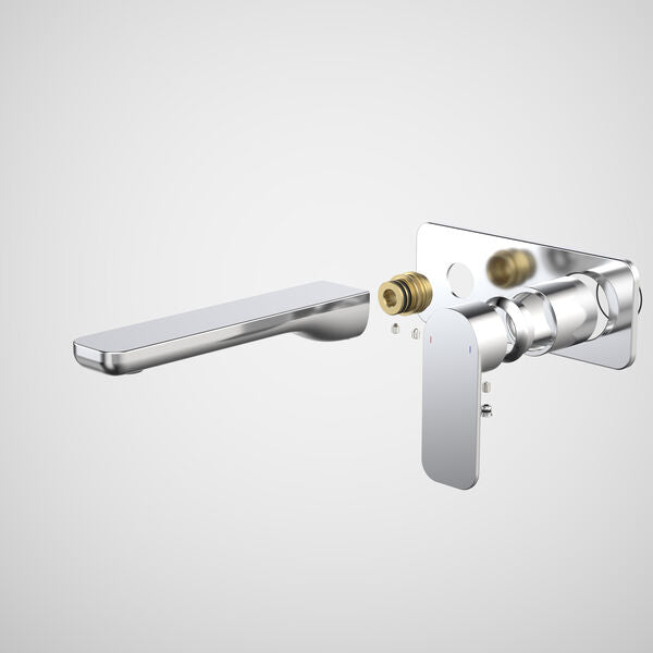 Caroma Luna II Wall Basin/Bath Mixer 180mm Trim Kit - Chrome