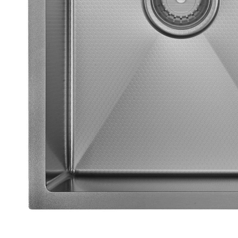 Fienza Hana Anti-Scratch 27L/27L Double Kitchen Sink PVD Gun Metal