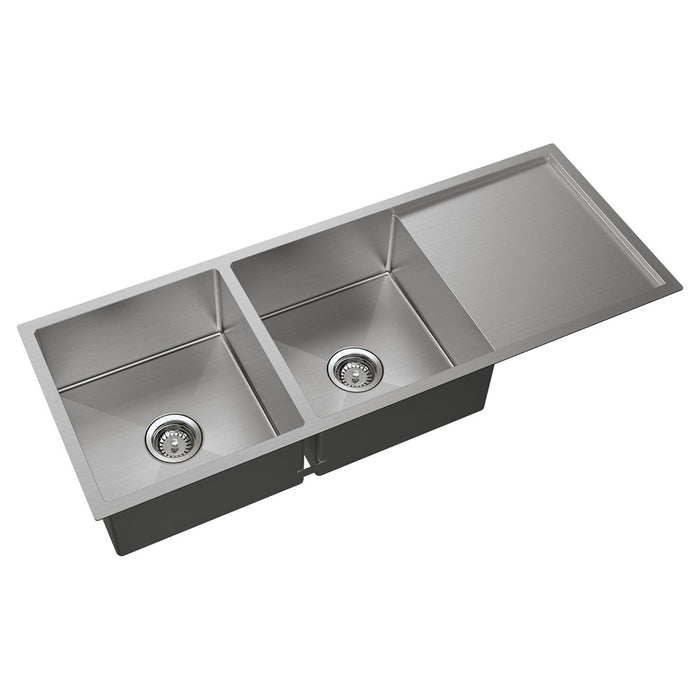 Hana 29L/29L Double Kitchen Sink with Drainer