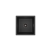 Fienza Kuro Granite 33L Single Bowl Kitchen Sink Matte Black