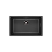 Fienza Kuro Granite 53L Single Bowl Kitchen Sink Matte Black