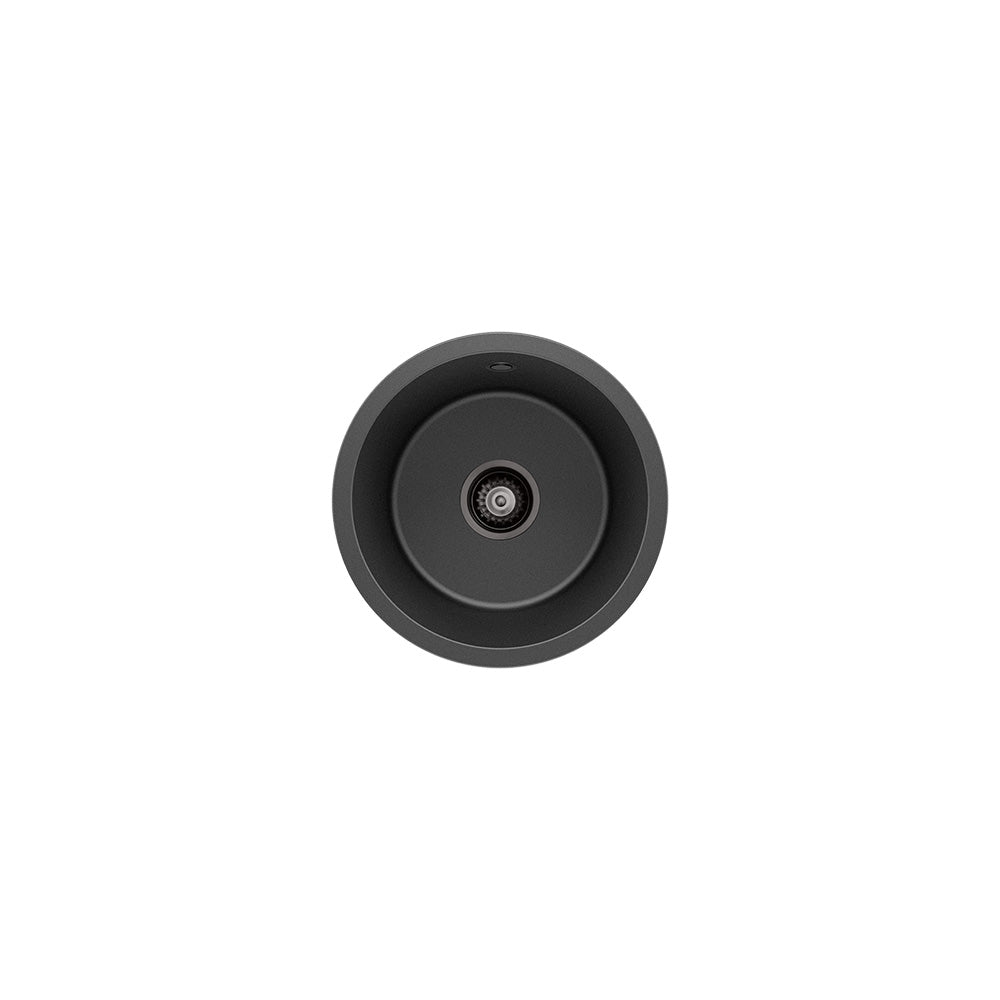 Fienza Kuro Granite 38L Single Bowl Kitchen Sink Matte White