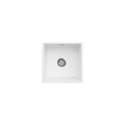 Fienza Kuro Granite 29L Single Bowl Kitchen Sink Matte White