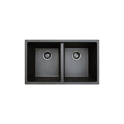 Kuro Granite 29L/29L Double Bowl Kitchen Sink Matte Black