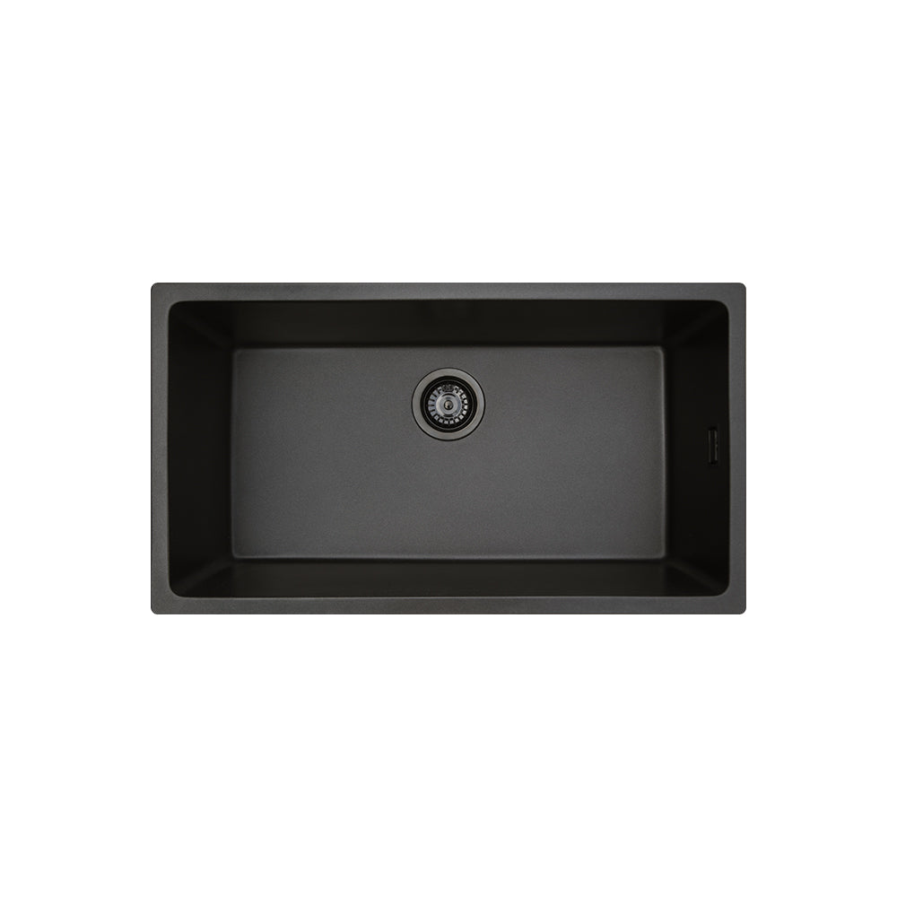 Kuro Granite 59L Single Bowl Kitchen Sink Matte Black