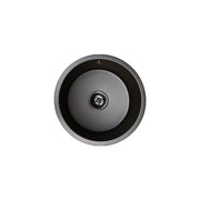 Kuro Granite 25L Round Single Bowl Kitchen Sink Matte Black