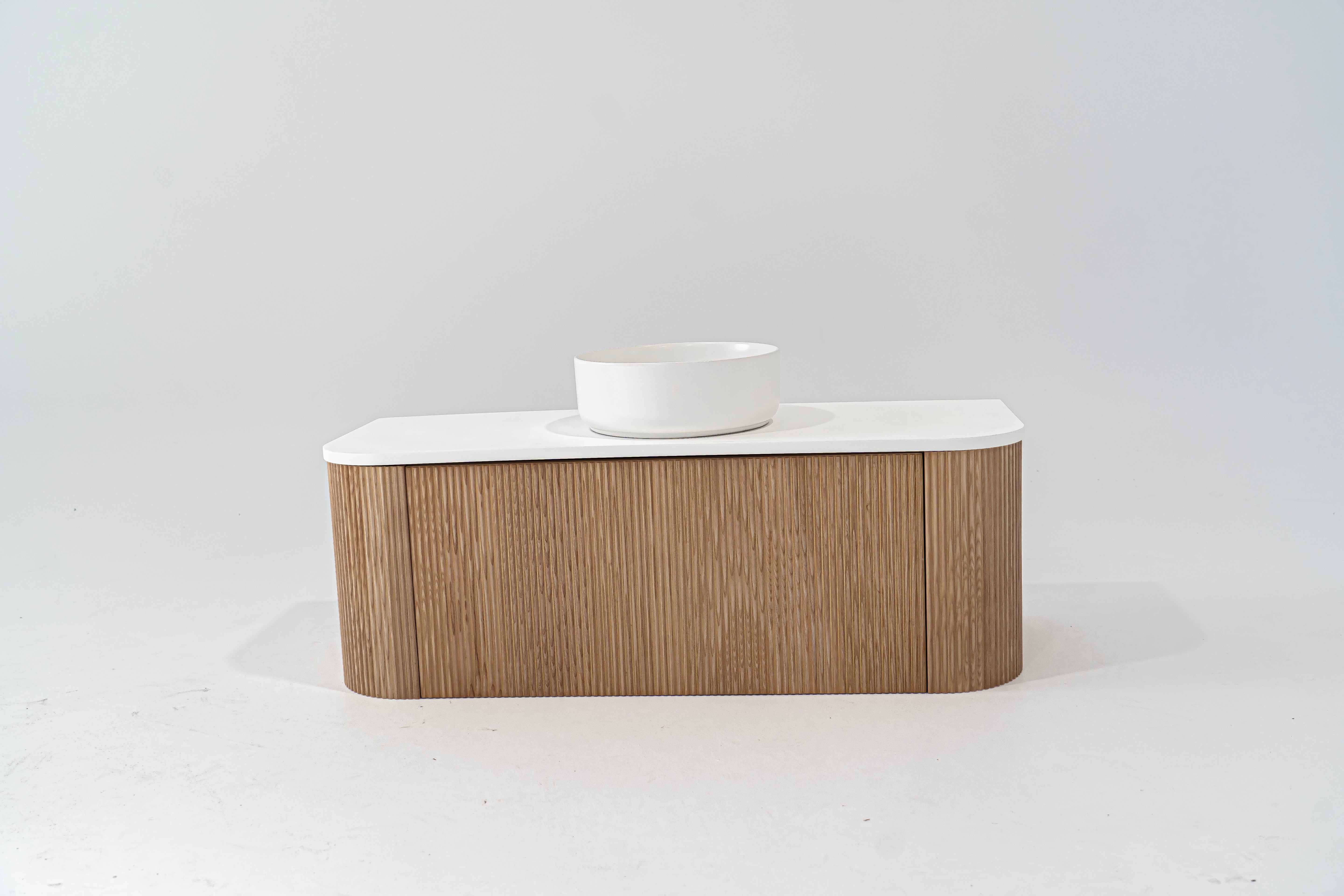 1200mm Portofino Oak Flute Vanity Unit