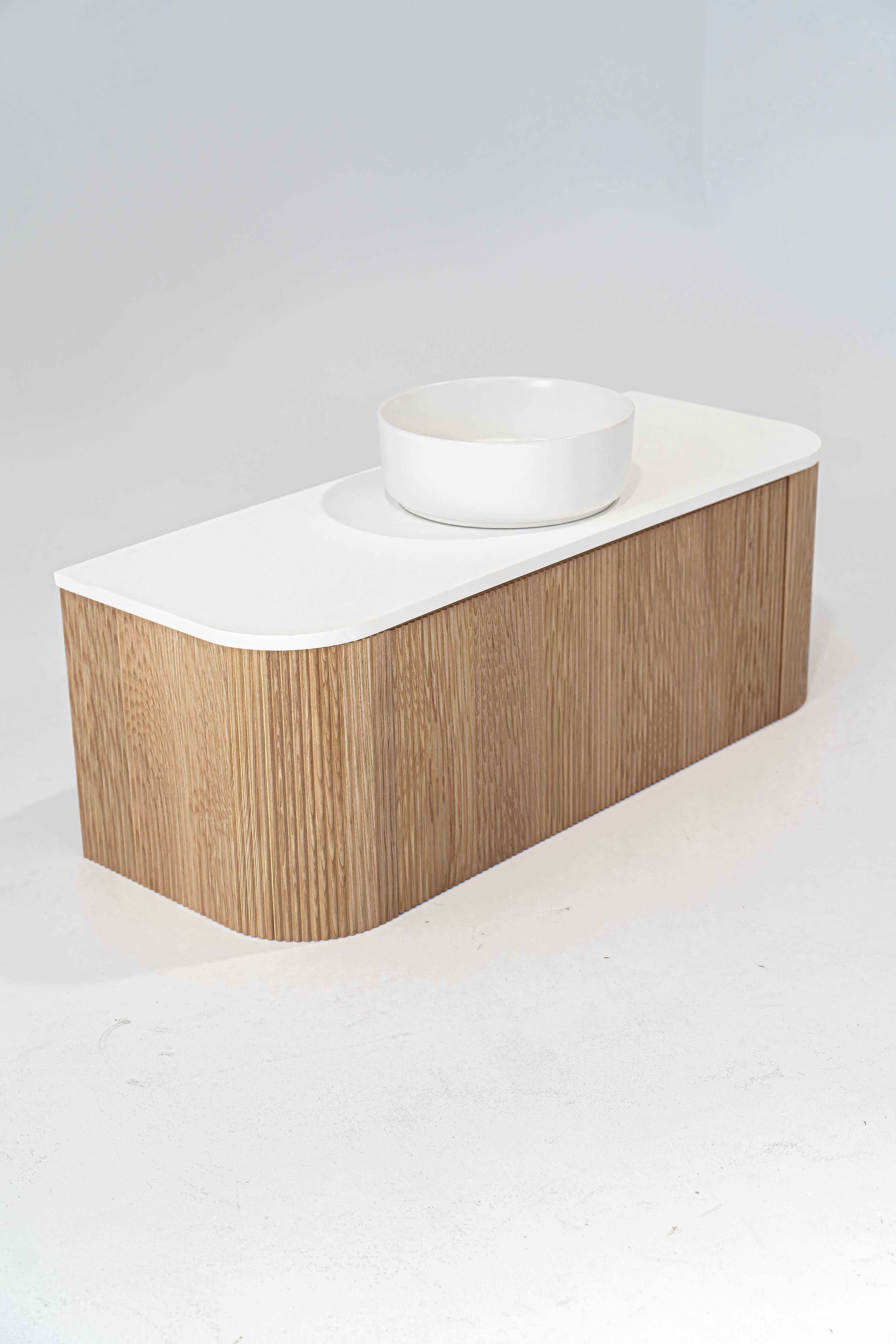 1200mm Portofino Oak Flute Vanity Unit