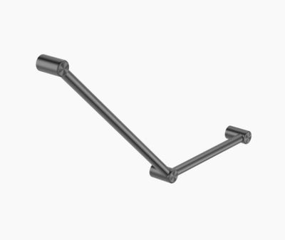 Nero Mecca Care 32mm Ambulant Toilet Grab Rail 45 Degree 750X450mm Gun Metal