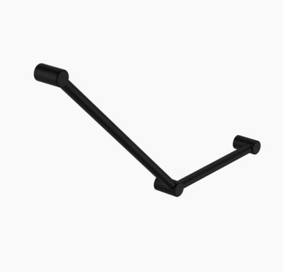 Nero Mecca Care 32mm Ambulant Toilet Grab Rail 45 Degree 750X450mm Matte Black