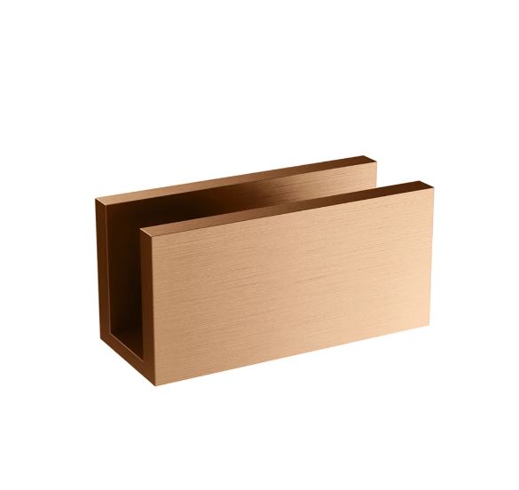 Meir Glass Fixing U Bracket Lustre Bronze