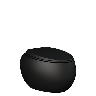 Fienza Rak Cloud Wall Hung Toilet Suite Matte Black Pan Only