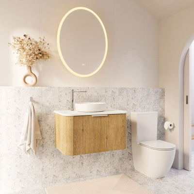 Fienza Minka Curved Wall Hung Vanity Cabinet