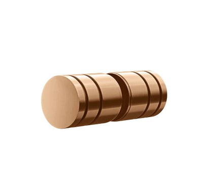 Meir Shower Door Round Handle Lustre Bronze