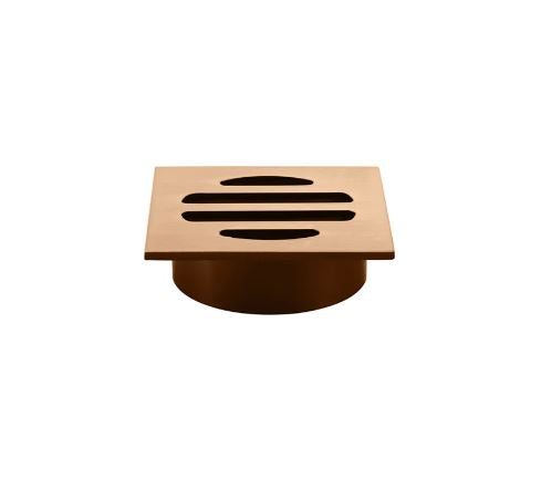 Meir Square Floor Grate Shower Drain 50mm Outlet Lustre Bronze