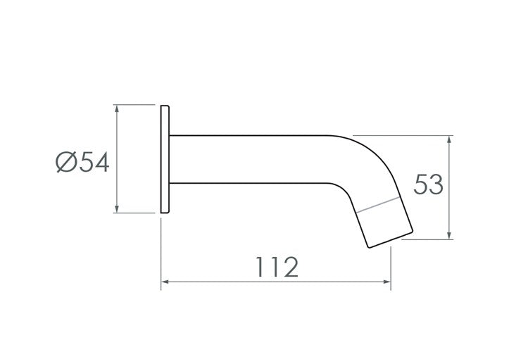ADP Soul Mini Wall Spout Matte White