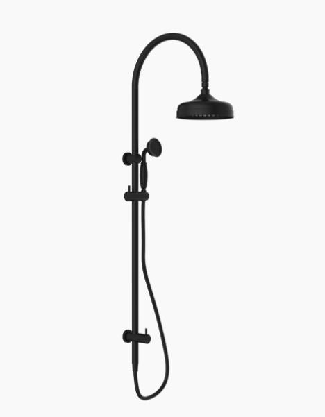 NERO YORK TWIN SHOWER WITH METAL HAND SHOWER