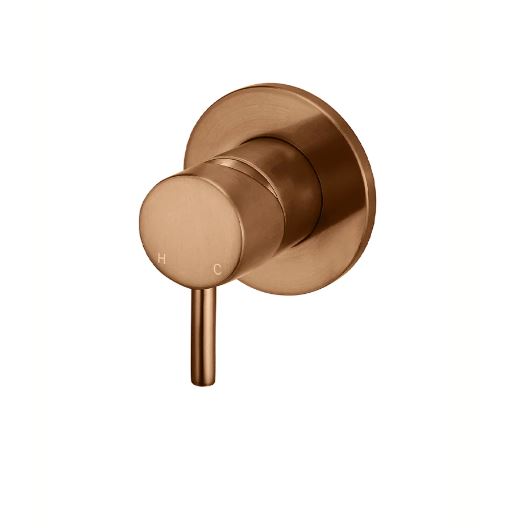 Meir Round Wall Mixer Short Pin-lever Trim Kit (In-wall body not included) Lustre Bronze