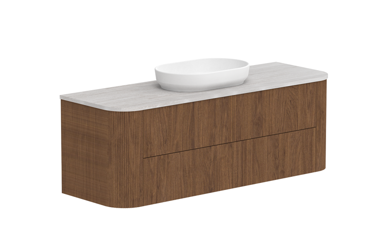 ADP Thirroul Wall Hung Vanity Cherry Pie Benchtop