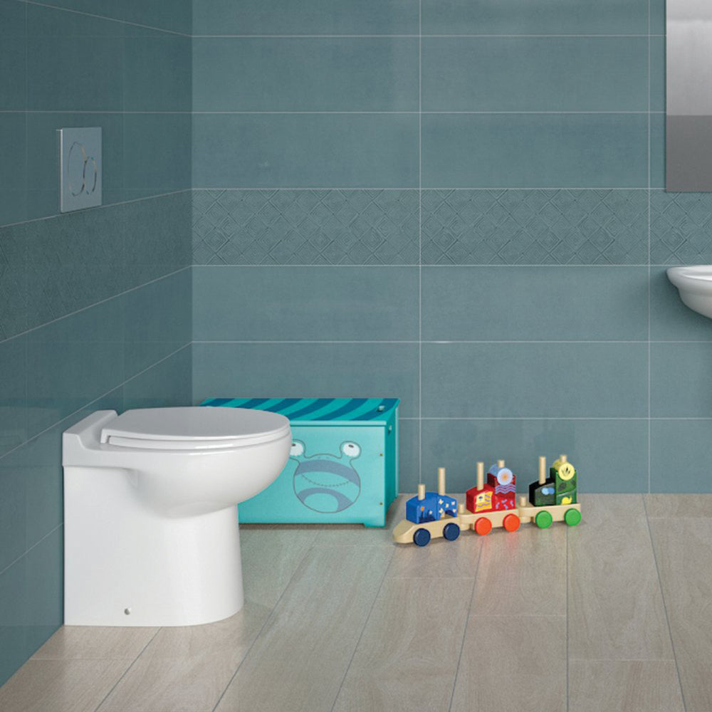 Fienza Rak Junior Wall Faced Toule Suite Gloss White Pan Only