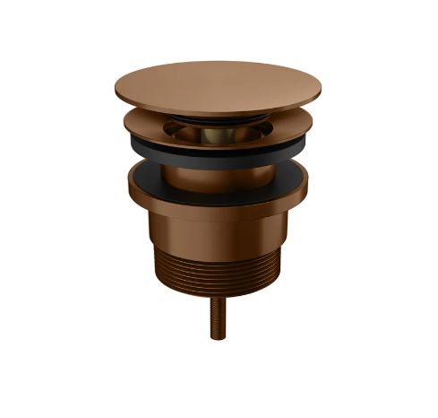 Meir Pop-Up Bath Waste - Removable Grate & Bath & Basin Lustre Bronze
