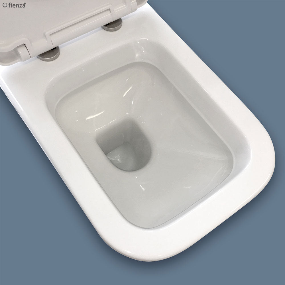 Fienza RAK Caroline Wall-Faced Toilet Pan Only Gloss White