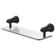 Fienza Lillian Glass Shower Shelf Matte Black