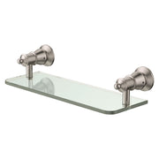 Fienza Lillian Glass Shelf Brushed Nickel
